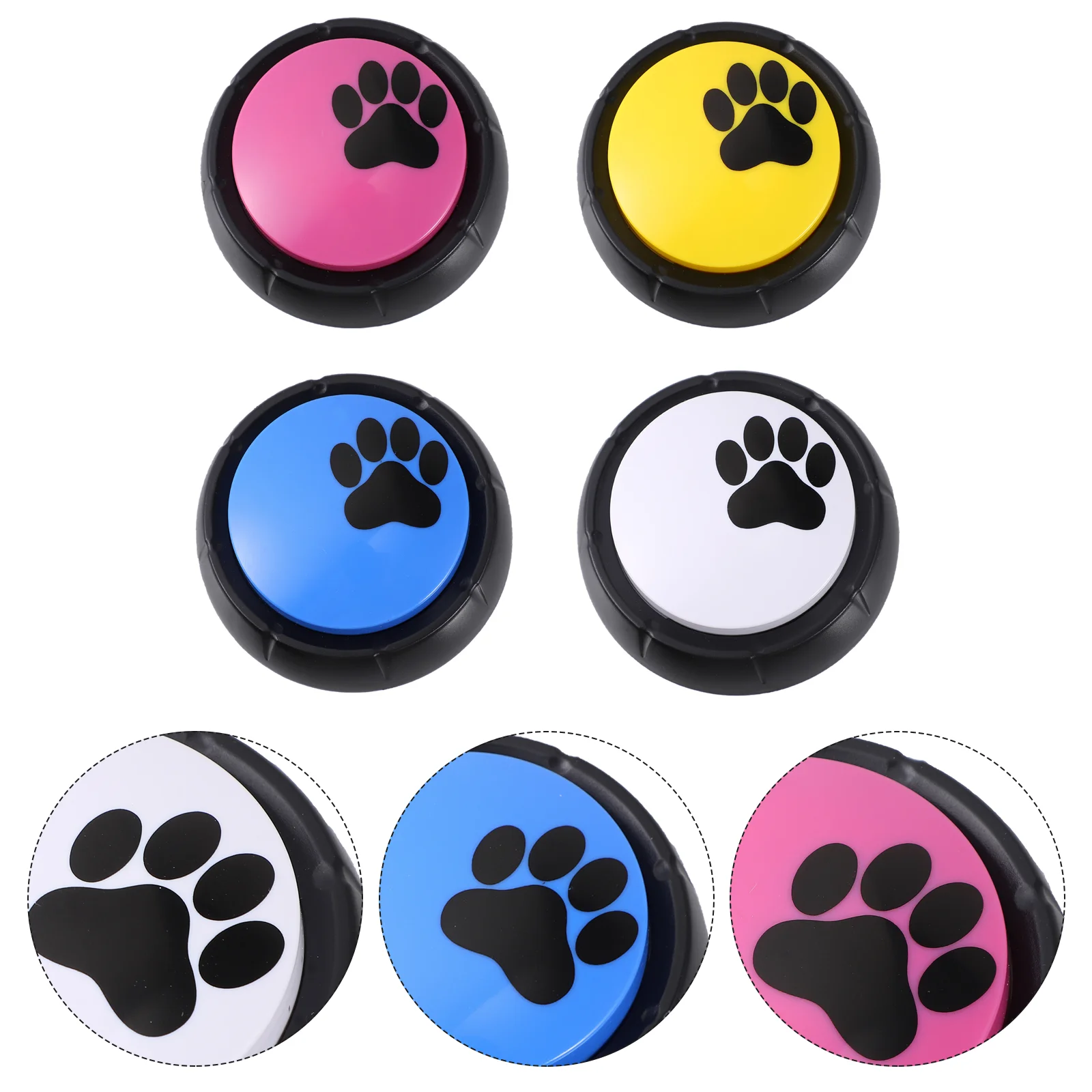 

Pets Toys Recordable Recording Button Playthings Dog Buttons Pet Talking Record Lovely Buzzer Buzzers Training Sound Useful Mini