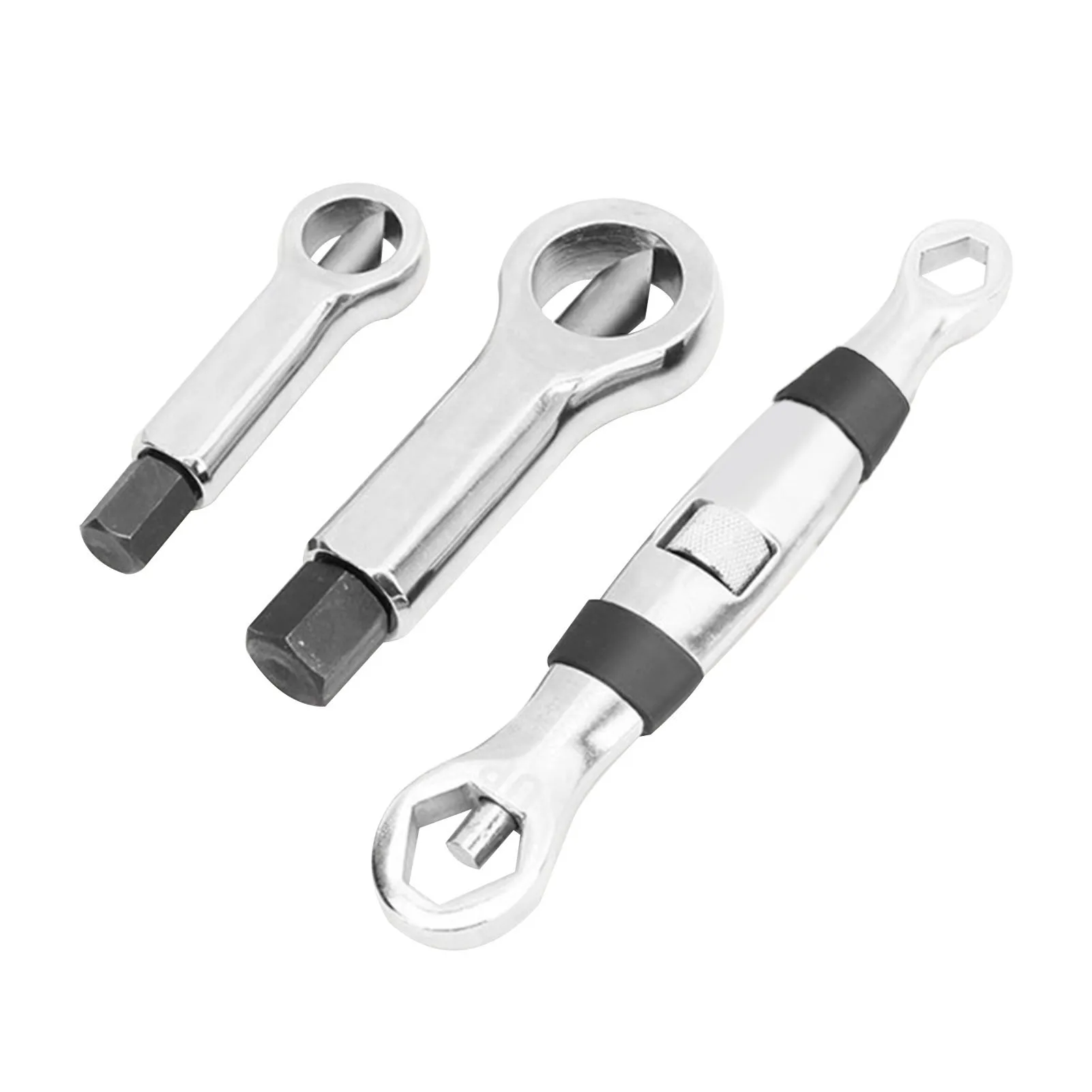 

3pcs Remover Durable Bearing Steel Nut Splitter Tool Sturdy Heavy Duty Motorcycle Wheel Portable Non Slip Rotatable Machine