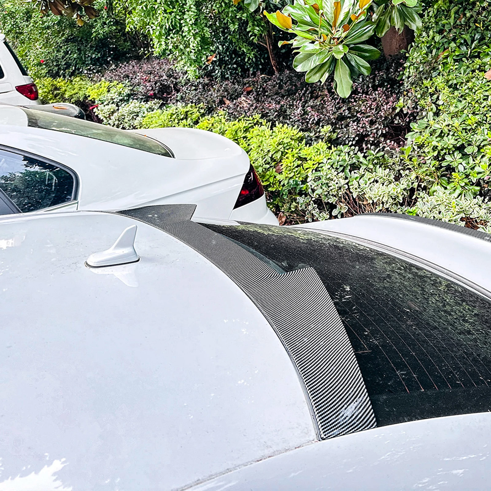 Для Audi A3 S3 8V Sedan 2014-2020 задний багажник спойлер на крышу крыло вид из углеродного