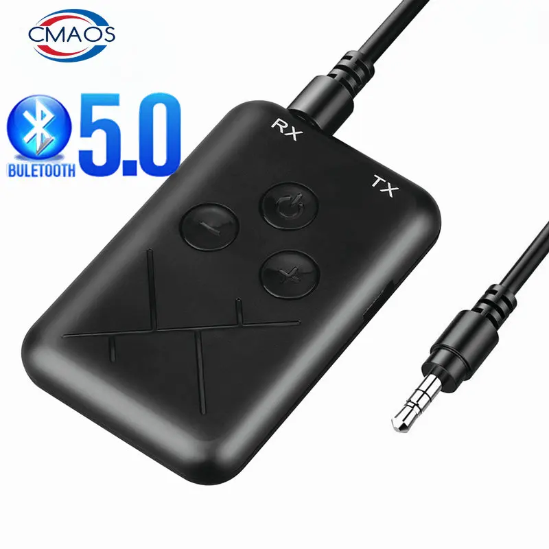 

Bluetooth Receiver Transmitter 2 in 1 Stereo APTX Wireless Aux Audio Receiver 3.5mm Jack RCA Car Adapter for TV PC BT 5.0 4.2