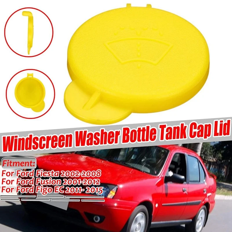 

Front Water Nozzle Cover Trim Windscreen Washer Bottle Tank Cap Lid for Ford for Fiesta MK6 Fusion Figo EC 1488251