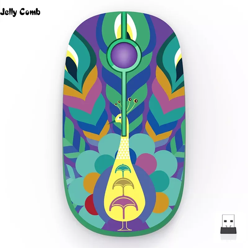 

Мышь Компьютерная Jelly Comb, Беспроводная оптическая, 2,4 ГГц