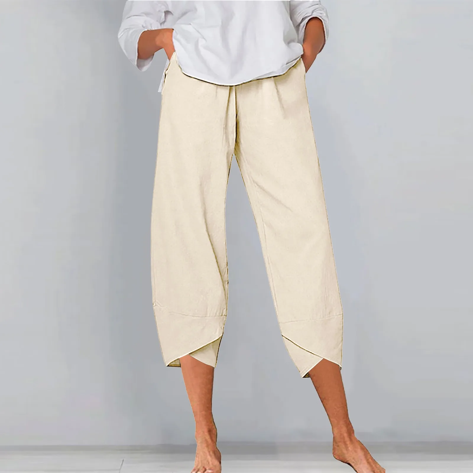 Кюлоты лен gerry weber. Укороченные льняные брюки женские. Укороченные льняные брюки женские. Бриджи бохо. Укороченные льняные брюки женские.