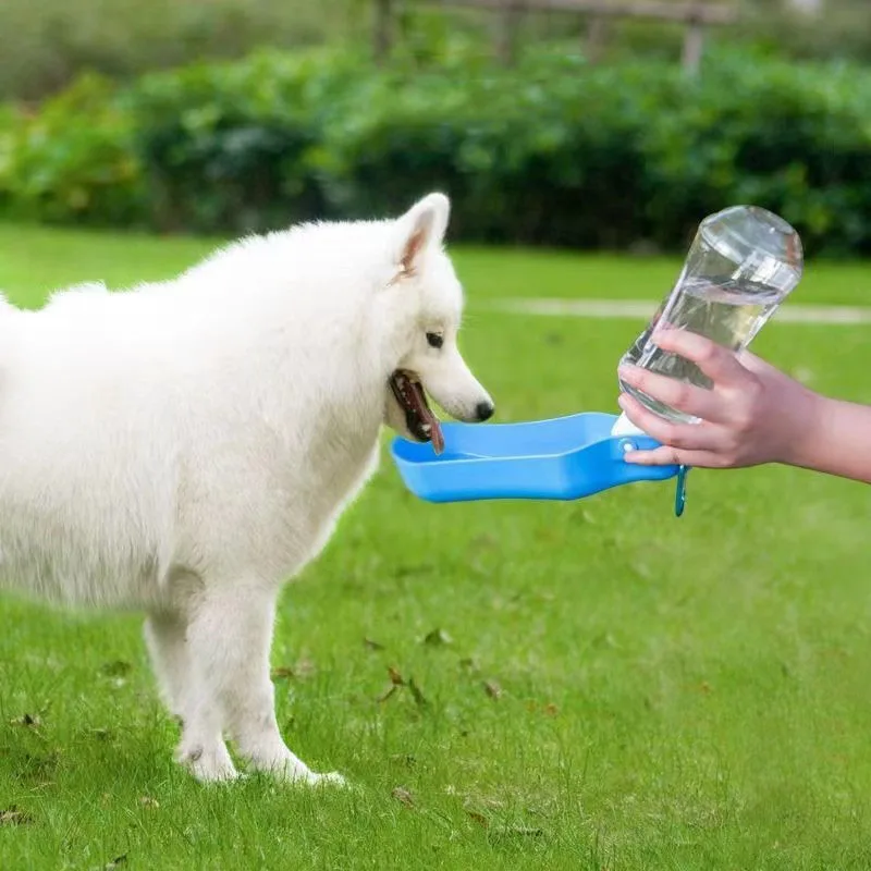

Dog Water Bottle Folding Water Bottle Travel Walking Dog Hanging Pet Portable Water Bottle Drinking Water Feeder Bowl For Dog