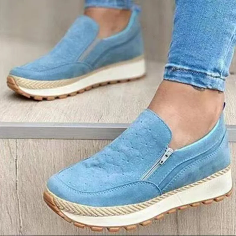 

Spring Women Flats Shoes Woman Platform Slip On Flats Sneakers Women Suede Ladies Tenis Loafers Moccasins Casual Shoes
