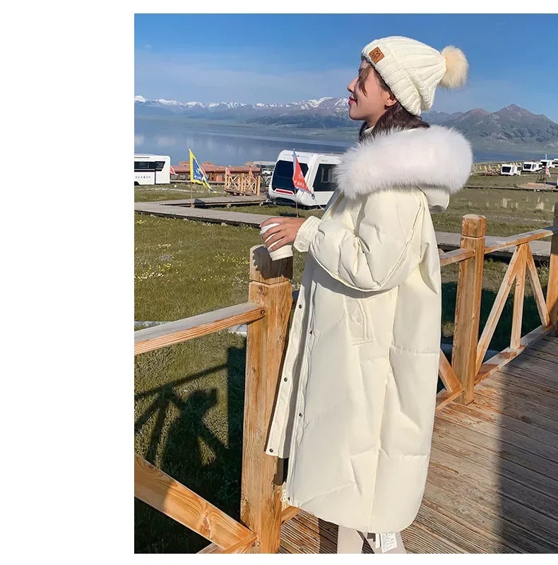 New2022 heavy hair brought down jacket for women loose han edition girlfriends little coat in winter