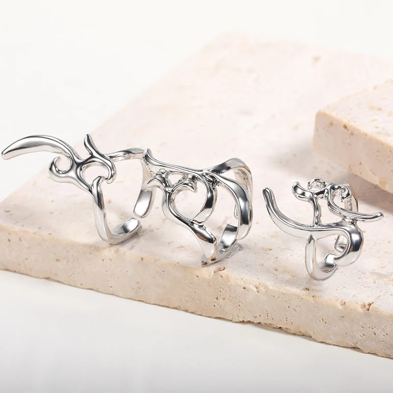 3 шт./компл. модные крутые кольца для ногтей на кончиках пальцев женщин и мужчин