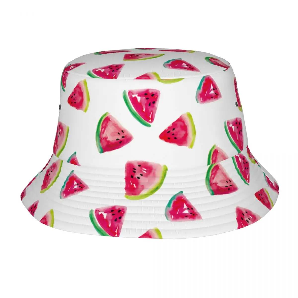Панама с арбузом для подростков пляжная шляпа от солнца фруктами в стиле хип-хоп