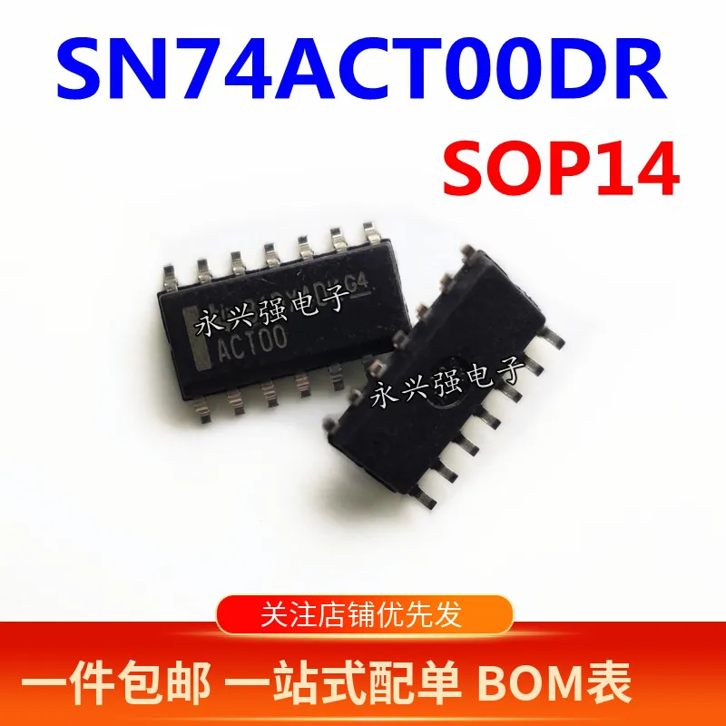

100% New&original SN74ACT00DR 74ACT00D ACT00 2 SOP-14 In Stock