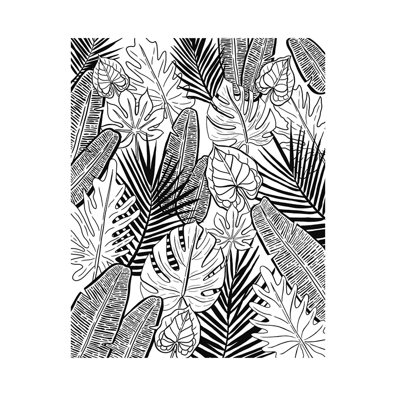 

MECRAFT Tropical Leaves Stamp Seal New Arrival 2023 For Diy Scrapbooking Paper Card Making Album Craft Clear Stamps AA