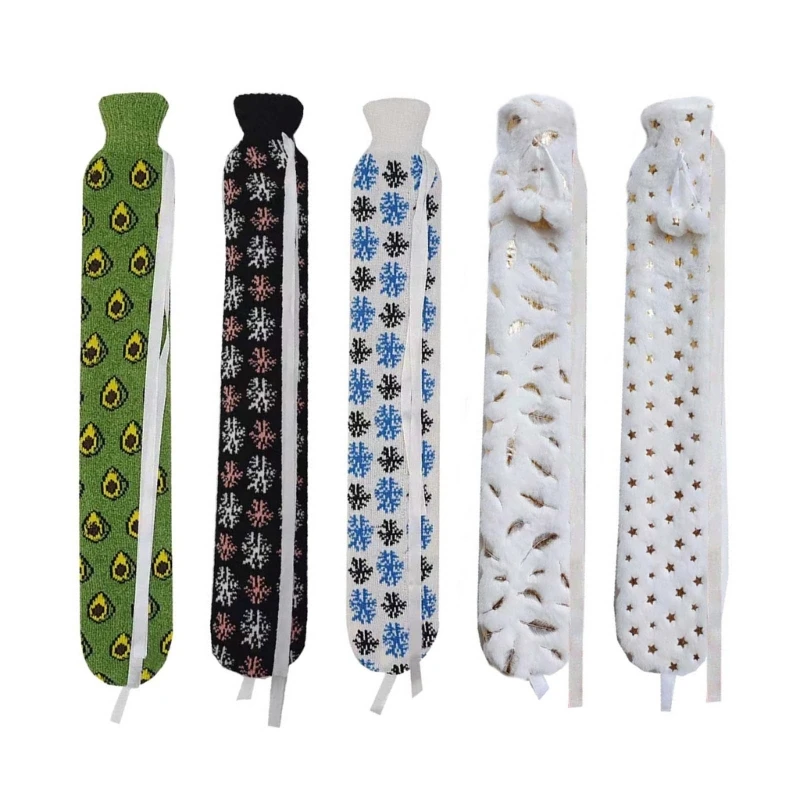 

Cartoon Warm Hot Water Bottle Long Plush Washable Water Injection Safety
