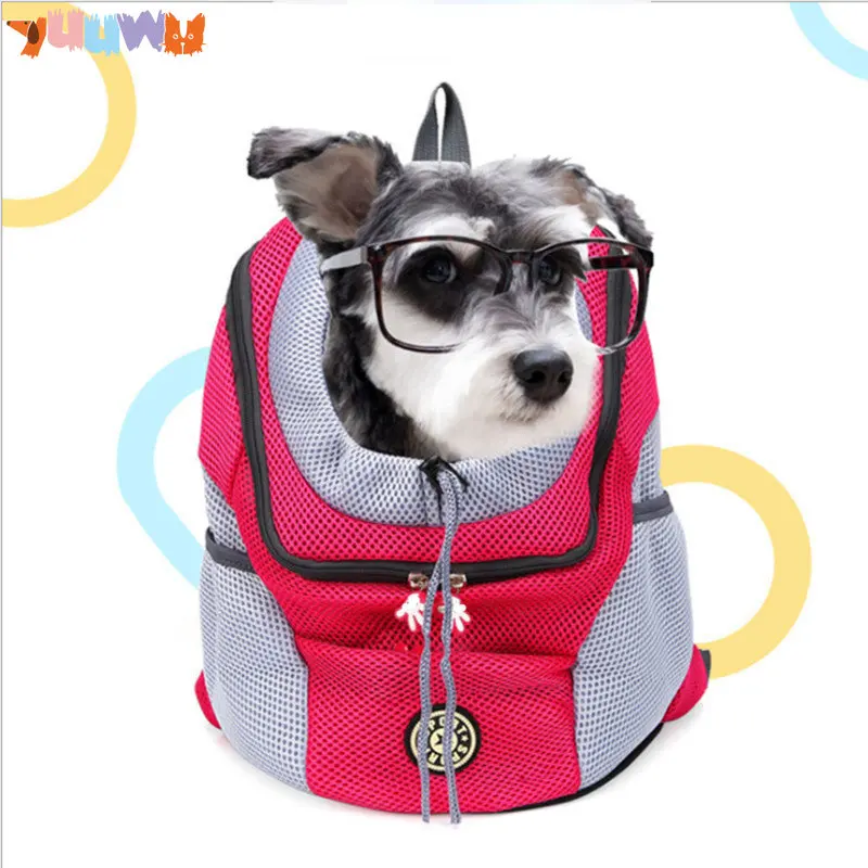 

Pets Backpack for Dogs Outdoor Double Shoulder Portable Travel Backpack Dogs Carrier Bag Set Dogs Chest Bag Breathable Dogs Bag