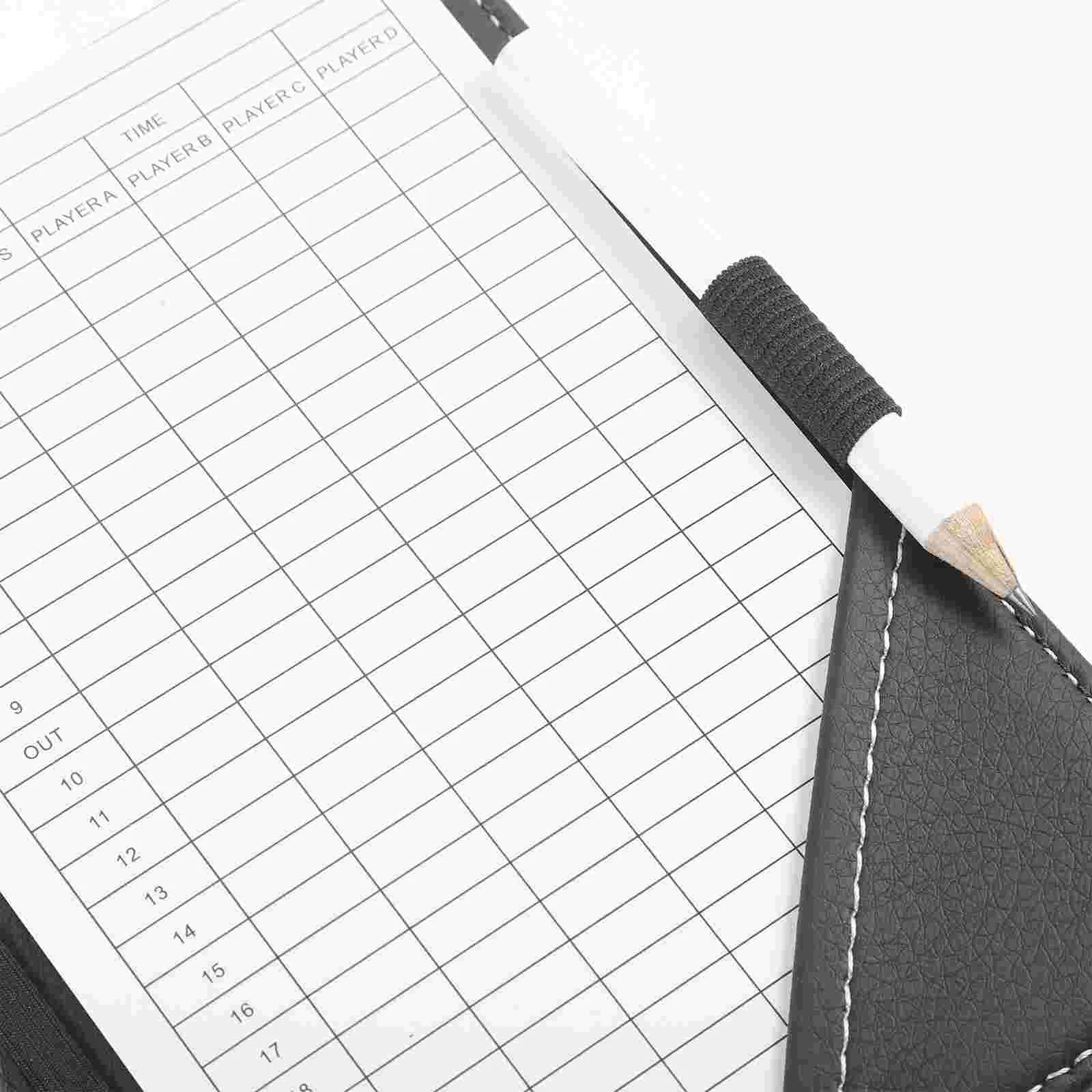 Легкий портативный держатель для клюшек Golf Scorebook записывающее устройство гольфа