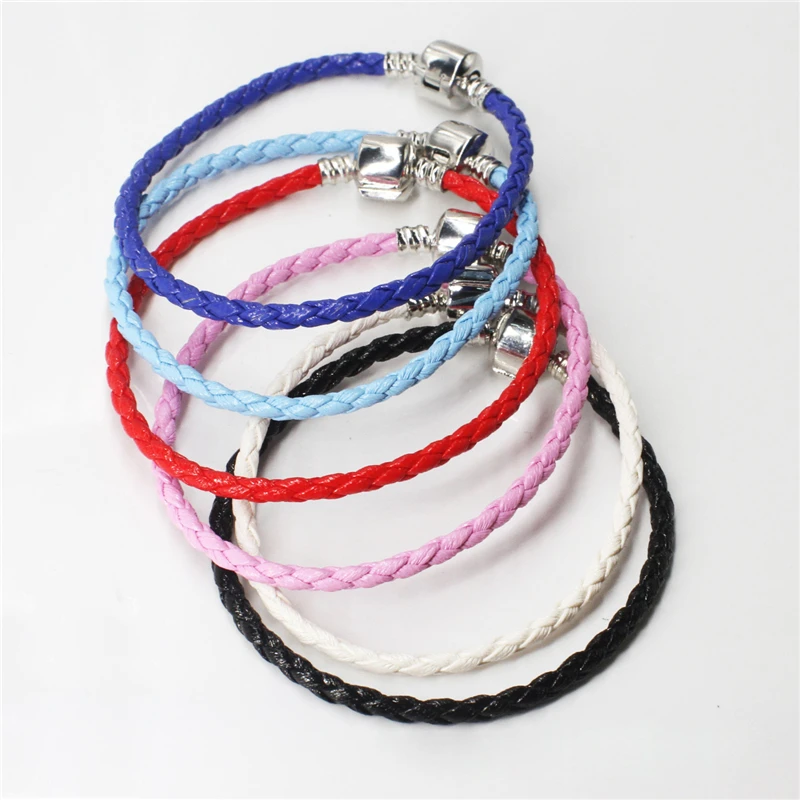 

Trendy Lucky Magnetic Woven PU Leather Bracelets Bangle on Hand Men Women Friendship Bracelet Jewelry Gift For Friends