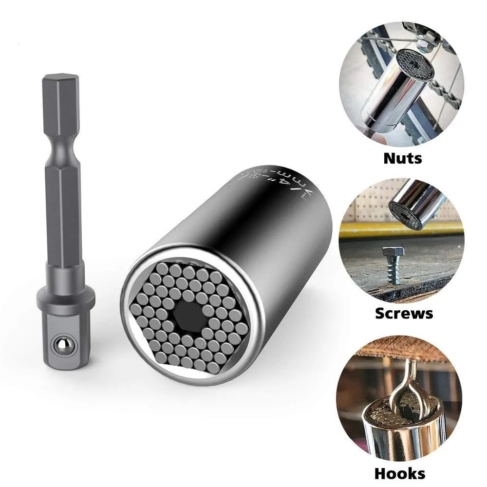 Universal Hardware Torque Wrench Head Set Socket Sleeve In 7-19mm Spanner Portable Multi Hand Tools car disassembly tool |