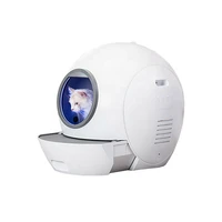 enclosed portable automatic cat litter toilet furniture smart intelligent self cleaning cat litter box without app