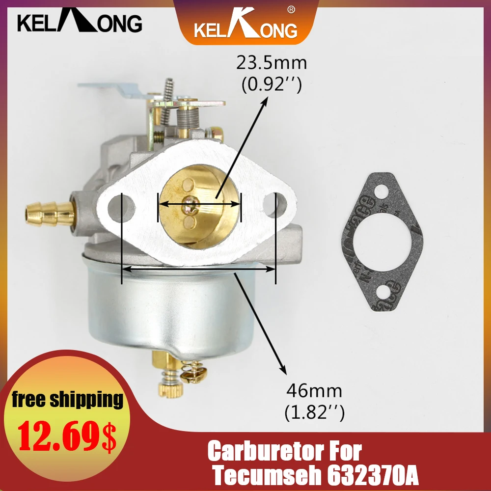 Карбюратор KELKONG для Tecumseh 632370A 632370 632110 Carb газонокосилки HM100 HMSK100 HMSK90 бензопила |