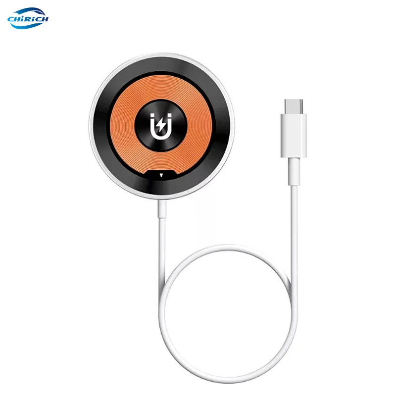 

Transparent Magnetic Wireless Charger 15W Fast Charge Type C Cable Dock For iPhone 13 12 11 Pro Max Mini Samsung Xiaomi HUAWEI