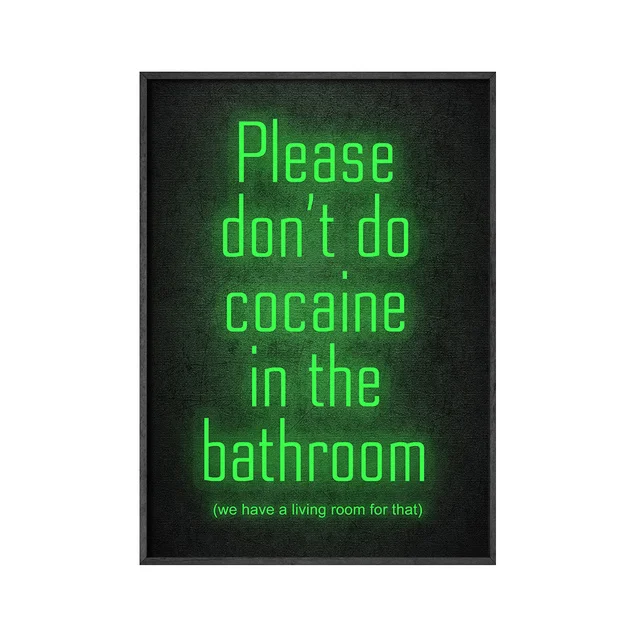 

Please Don't Do in the Bathroom posters and prints wall art canvas Pictures Painting wall decorations living room Plakat