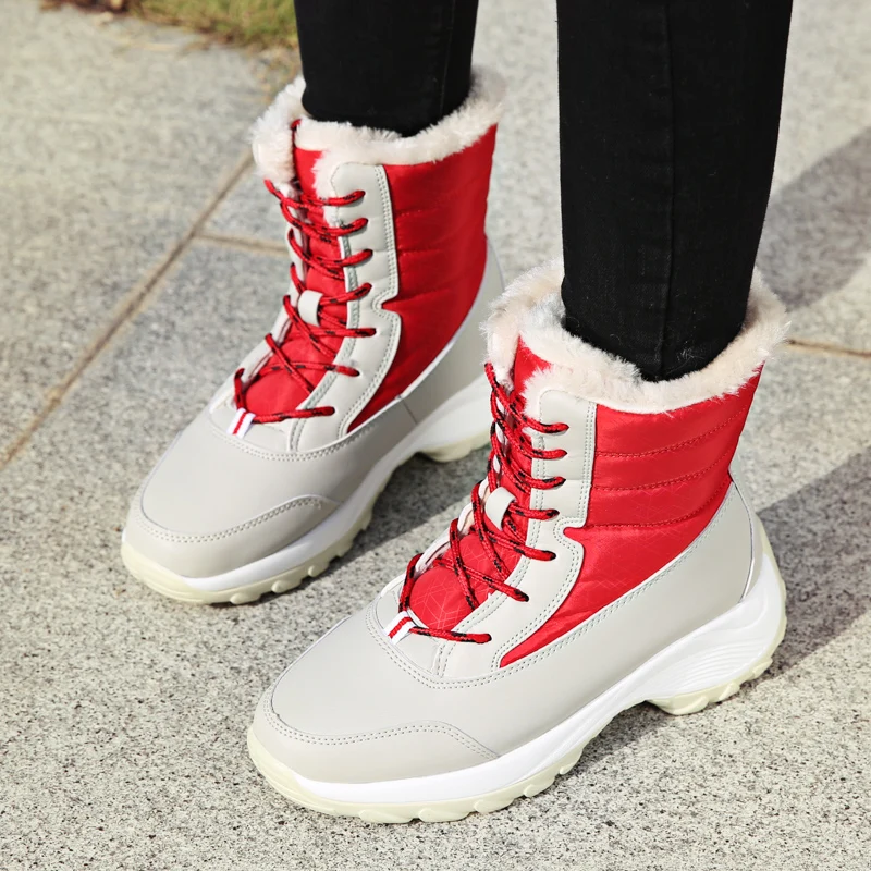 

Fashion 2023 Winter Warm Boots Short Plush Women Shoes Zapatos Mujer Fashion Snow Boots Platform Ankle Boots High Quality
