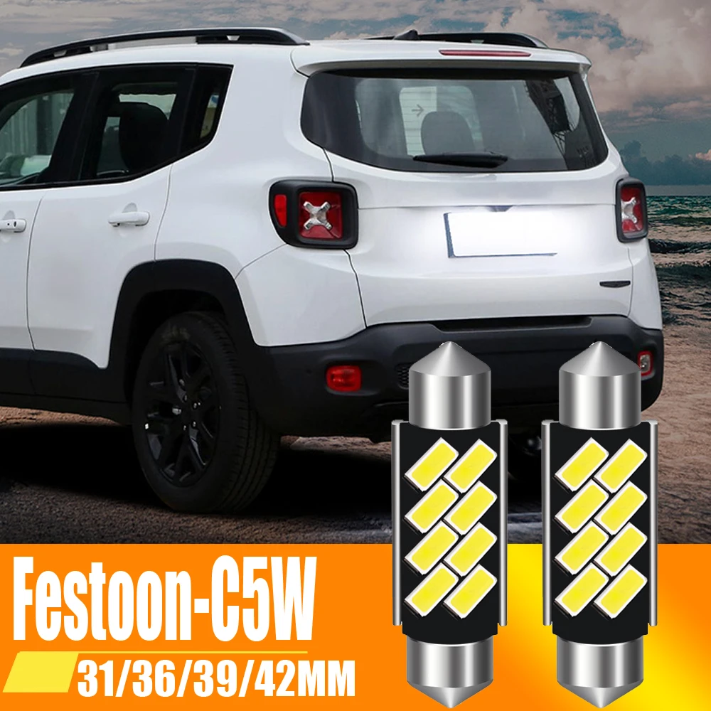 

2x гирлянда 36 мм Canbus светодиодсветильник лампа C5W 31 мм 36 мм 42 мм 39 мм Автомобильный интерьер купольная карта лампа освесветильник номерного з...