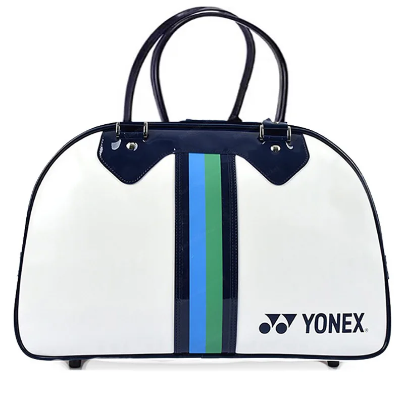 Yonex PU Waterproof Badminton Racket Sport Bag Stain Resistant Synthetic Tote Gear For 2 Badminton Rackets with Compartment