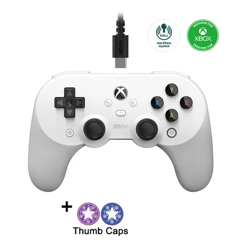 Проводной контроллер 8BitDo Pro 2, джойстик с эффектом Холла, геймпад для Xbox Series, Series S, X, Xbox One, Windows 10, 11