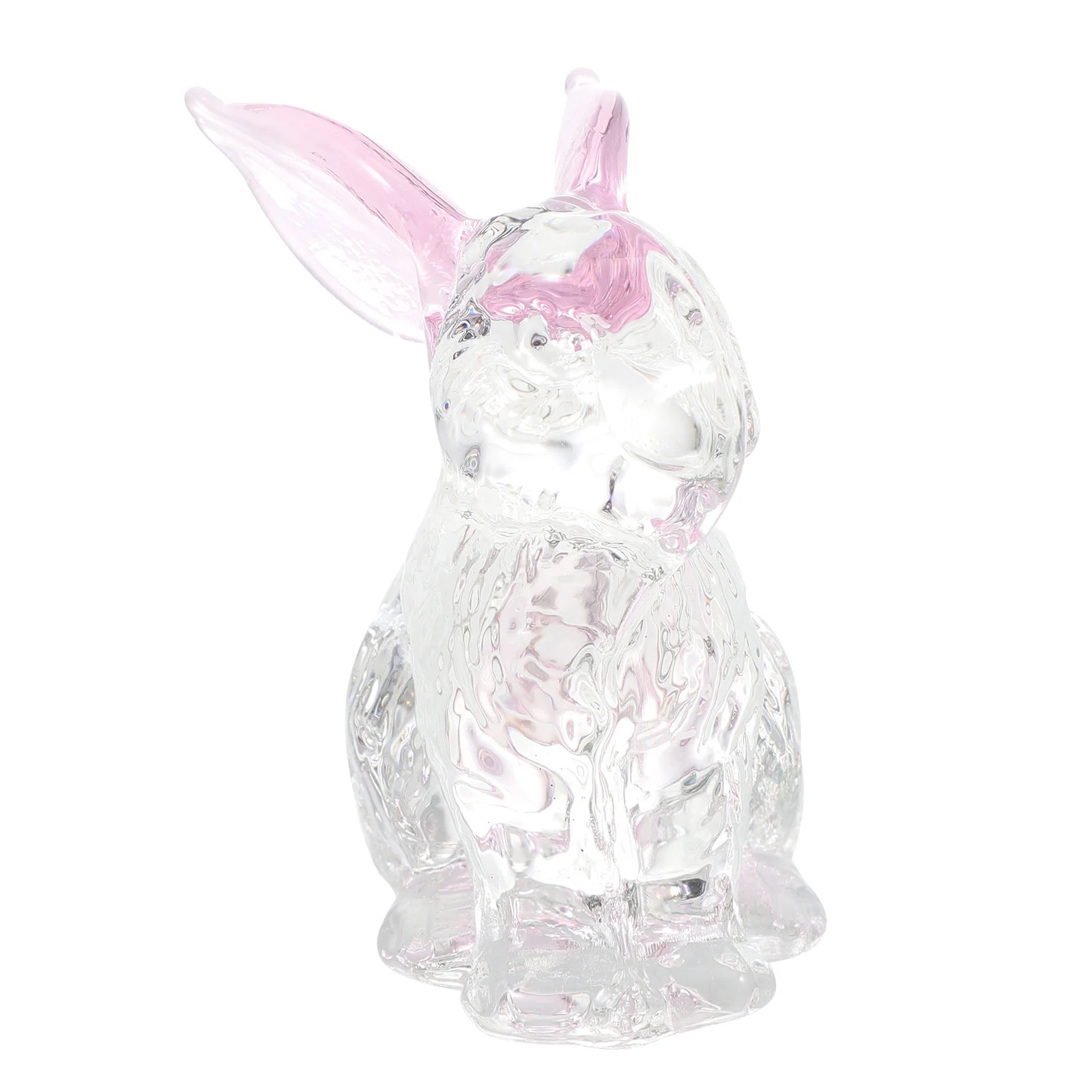 

Rabbit Bunnystatue Animal Crystal Figurines Figurine Decor Ornament Figure Sculpture Blown Easter Hand Ornaments Decoration