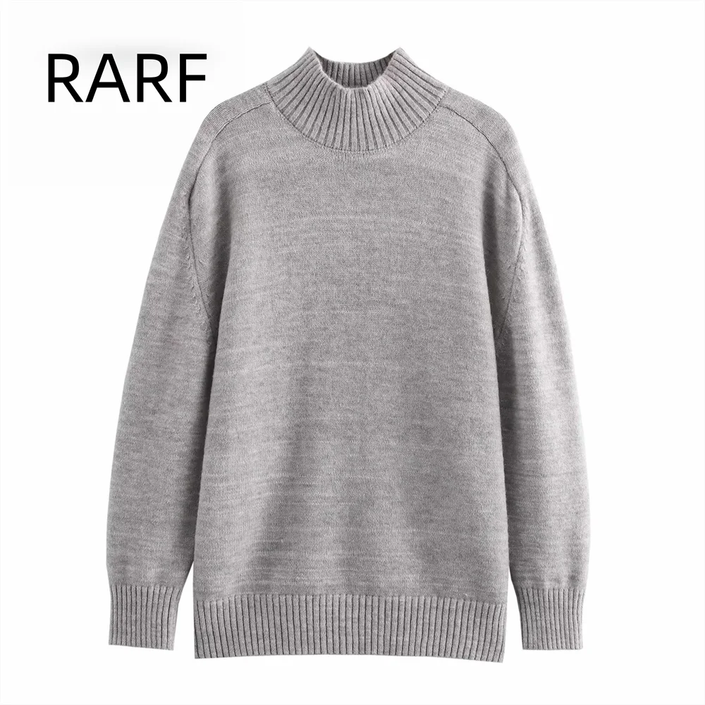 24 осень/зима новая женская одежда простой мягкий свитер с длинными рукавами и