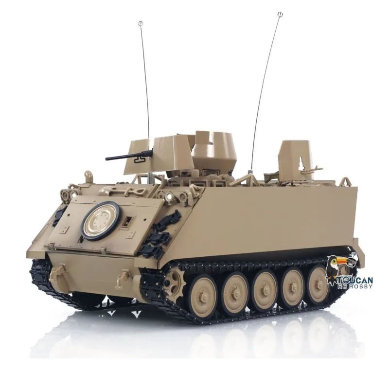 Фото Радиоуправляемая модель танка RTR Tongde 1/16 M2412-B M113A1 ACAV с ИК-датчиком, вращением турели на 360°, эффектом дыма, звуком и радиоуправлением, электрическая модель Panzer №2