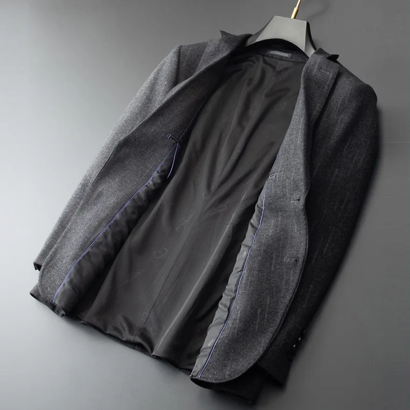 

9180-осень и зима плюс бархатный мягкий свитер Мужская футболка