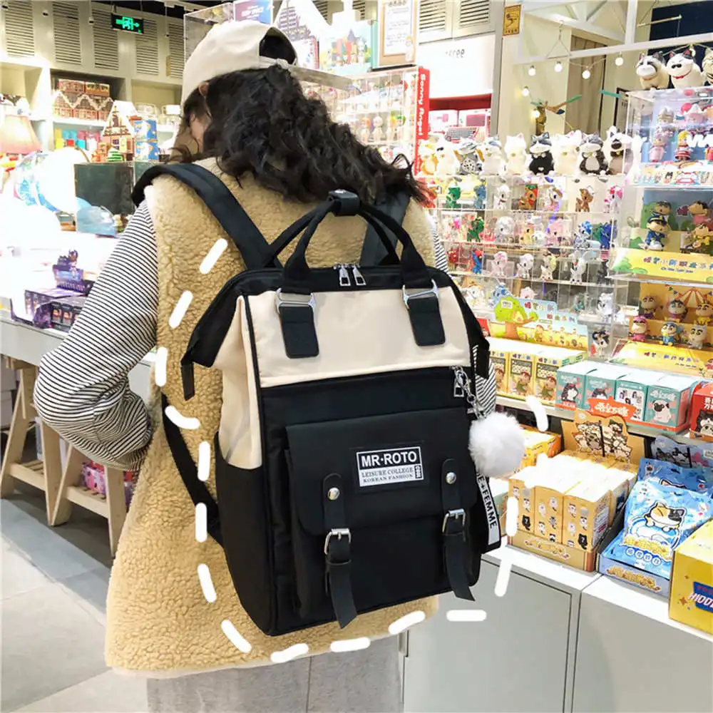 New Women School Laptop Backpack Youth Donut Backpacks High School Bag for Teenage Girl Backpack Kids Book Bag Mochila