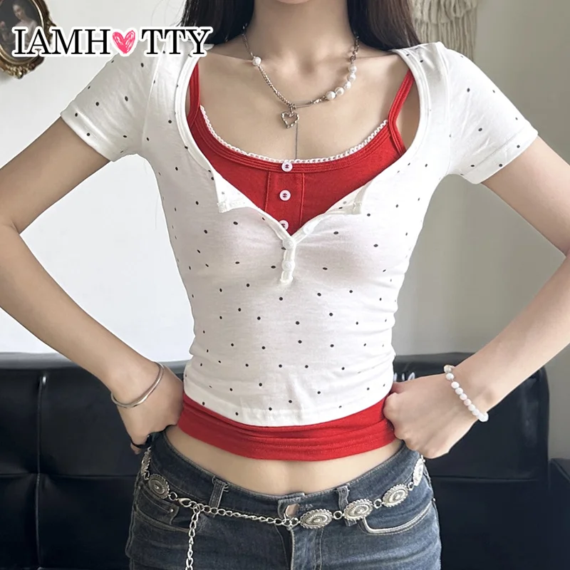 Iamhotty Женский Комплект Из Топа С Короткими Рукавами И Футболки Цветочным Принтом