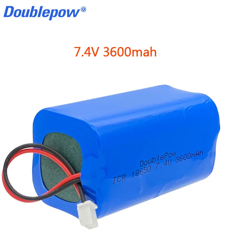 100% реальная емкость Doublepow 7 4 В 18650 литиевая батарея 3600/5200 мА/ч перезаряжаемая для