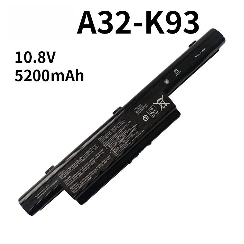 Фото Высокоемкостная аккумуляторная батарея 10.8V 5200mAh для ноутбуков ASUS A32-K93, A31-K93, A42-K93, K93SM, K93S, A93, K95 – безопасная, долговечная замена №3