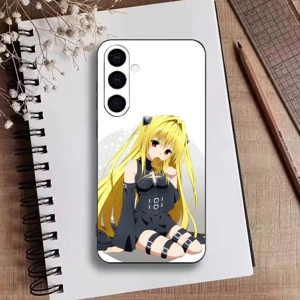 Фото Чехол для телефона Konjiki no Yami To LOVE Ru для Samsung Galaxy A73, A72, A71, A70, A53, A52, A51, мягкий силиконовый черный чехол №2