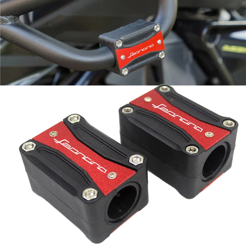 

Motor 25MM Engine Crash Bar Bumper Decorative Guard Block FOR Benelli Leoncino 500 250 800 TRK 502 BJ 500 600 BN500 TNT 300 150