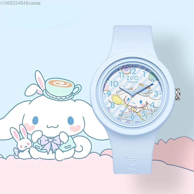 Sanrio Hello Kitty Student Watch Melody Printed Cute Luminous Waterproof Sport Watch Y2k Sister Fashion Quartz Watch For Women enlarge