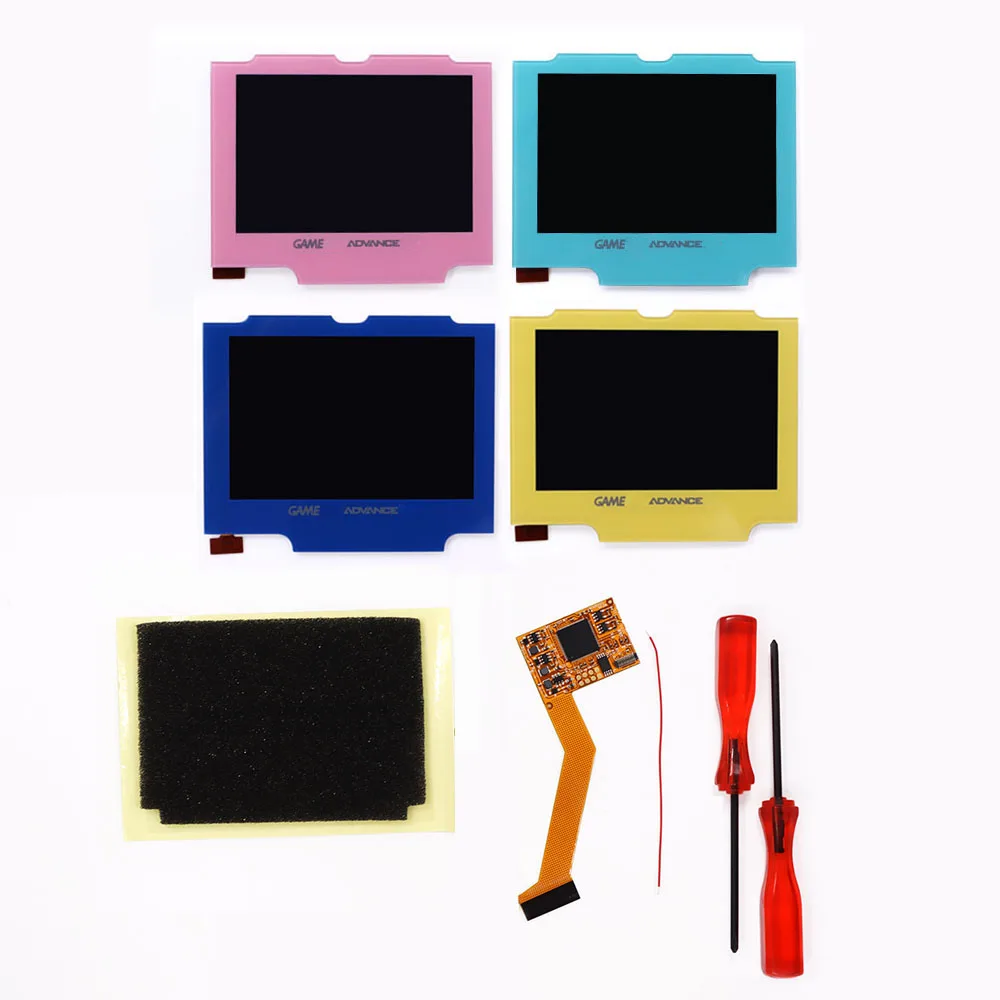 Многоцветный объектив GBA SP 10 уровней яркости IPS