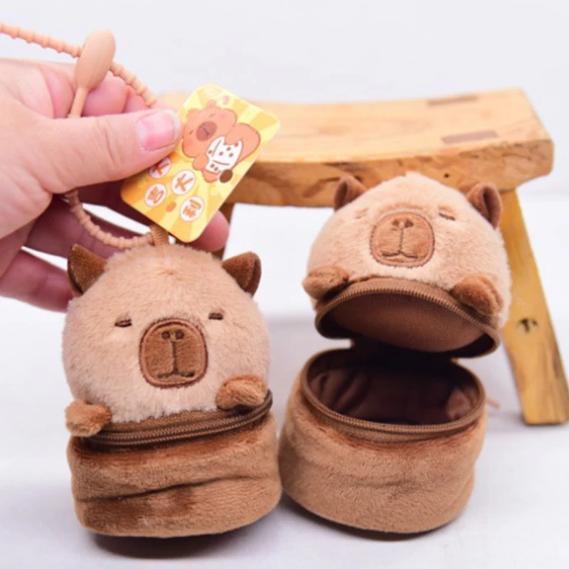 Креативный Мини-кошелек Для Монет С Милым Дизайном Панды И Капибары Кошелек На