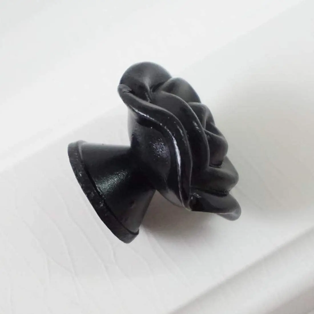 Черная роза искусственная ручка кухонного шкафа/потрепанные шикарные дверные