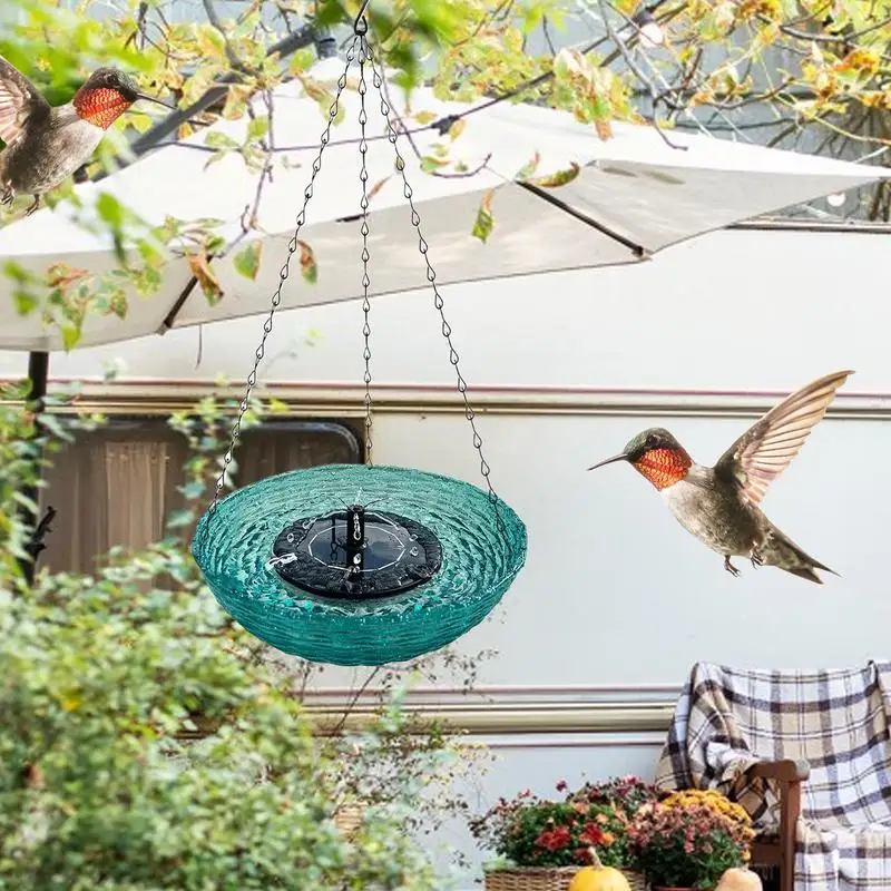 Миска для воды птиц подвесные фонтаны ванны солнечный фонтан колибри барботер
