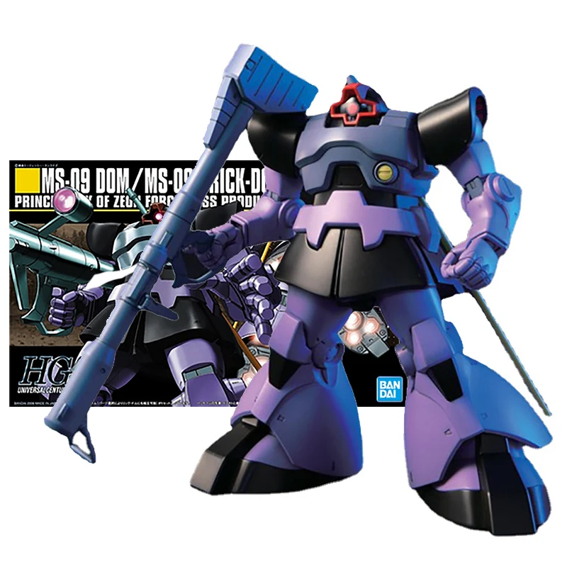 

Original Genuine Gundam Model Kit Anime Figure HGAC 1/144 MS-09R Rick Dom Collection Gunpla Anime Action Figure Toy for Children