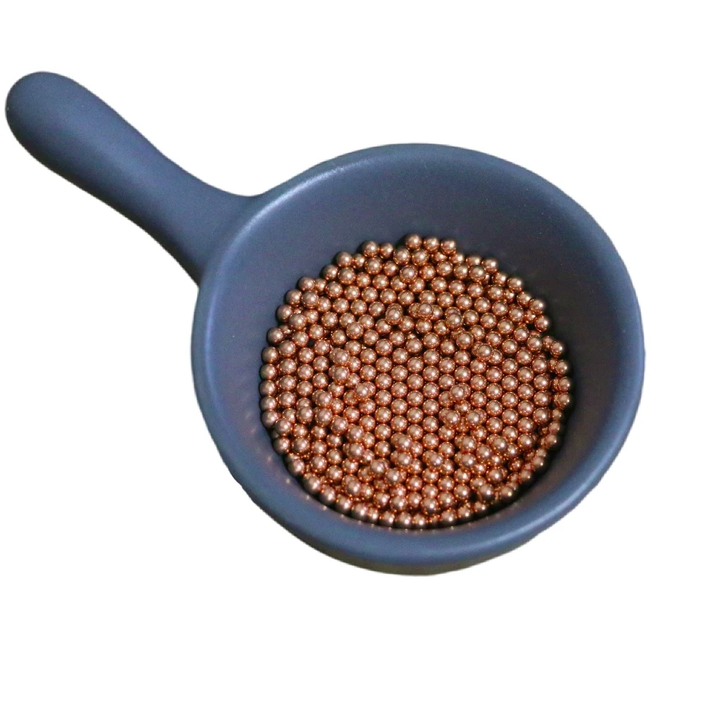 

2mm Copper Solid Bearing Balls ( Min 99.9% Cu ) High Precision for Galvanic and Electronic Application