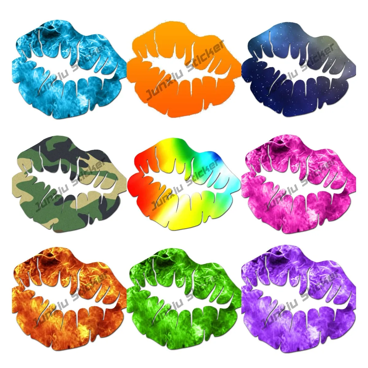 

Виниловая наклейка с изображением губ и поцелуев, наклейка разных размеров с изображением граффити, водостойкая наклейка для скейтборда, чемодана, телефона, подарки для фанатов