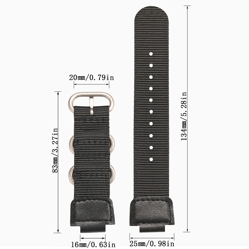Фото Ремешок для часов 16 мм для Casio G-SHOCK GA-110 800 2100 GD100 120 G8900 5600 GW-M5610 6900 GLS-8900, нейлоновый ремешок для часов №4