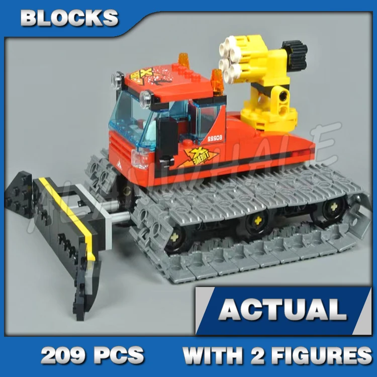 

209pcs Urban Great Vehicles Snow Groomer Sturdy Tracks Front Plow Blade 11222 Building Blocks Toy Bricks Compatible with Model