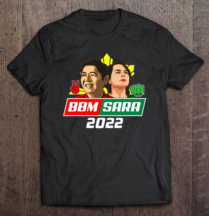 

Футболка Bbm Sara 2022 с изображением президента Бонга Маркоса Красного дютерте для мужчин, аниме одежда для мужчин, футболка в стиле Харадзюку