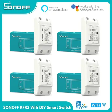 Смарт-выключатель SONOFF RFR2 с поддержкой Wi-Fi и радиочастотным приемником
