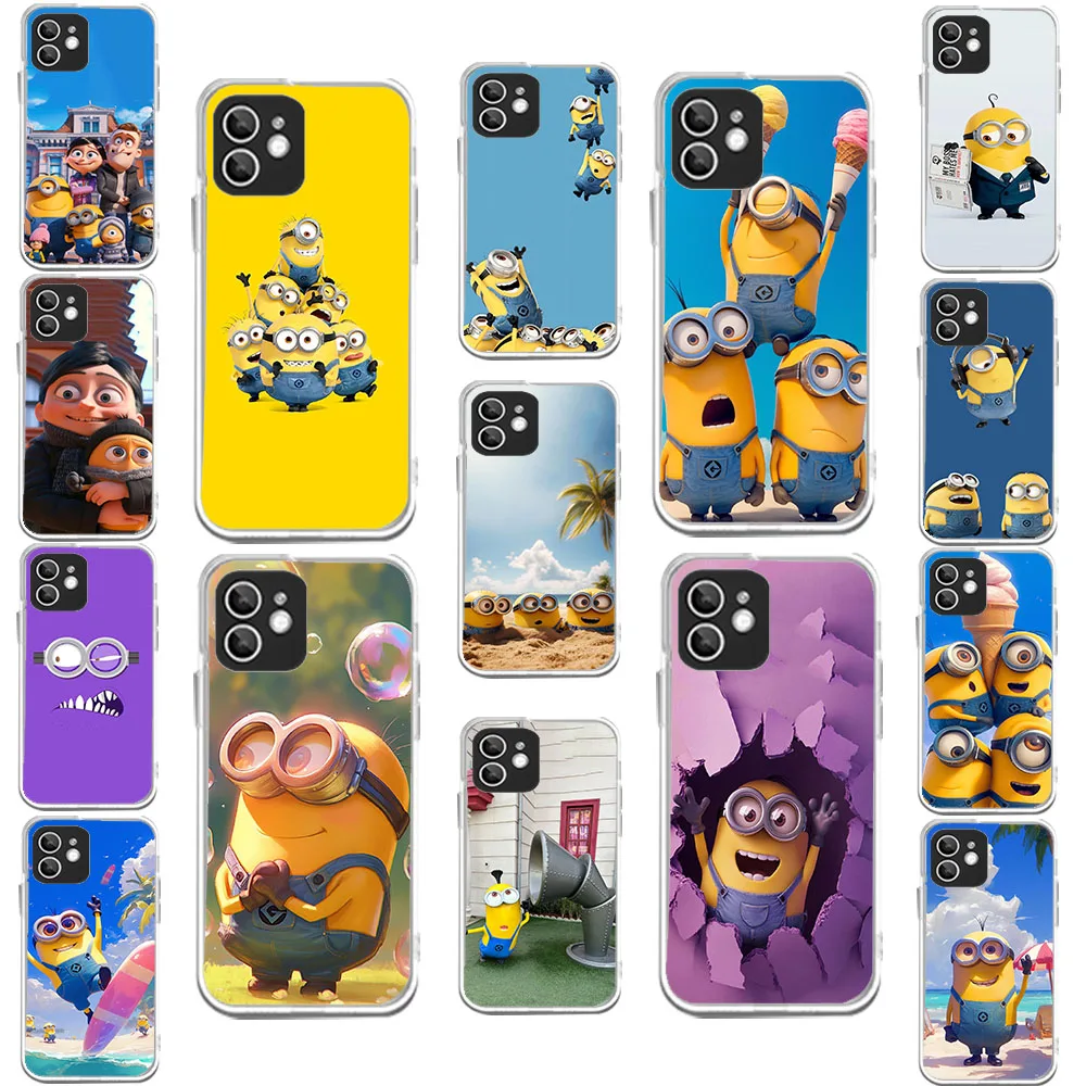 WEA-3 Banana M-Minions Прозрачный гибкий чехол из ТПУ для Moto E4 5 6 7 13 20 22 30 32 40 Z2 Play Plus Power